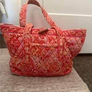 Vera Bradley Pink and orange Paisley Tote
